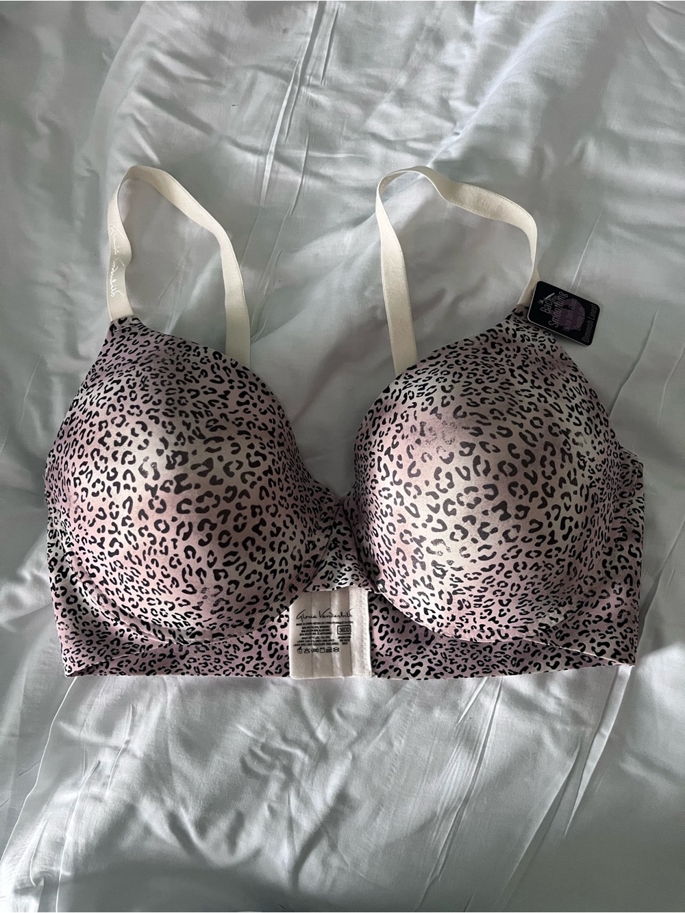 Gloria Vanderbilt Pink Leopard Wireless T-Shirt Bra
